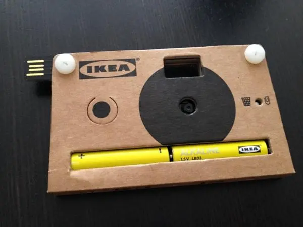 Cardboard Camera from Ikea
